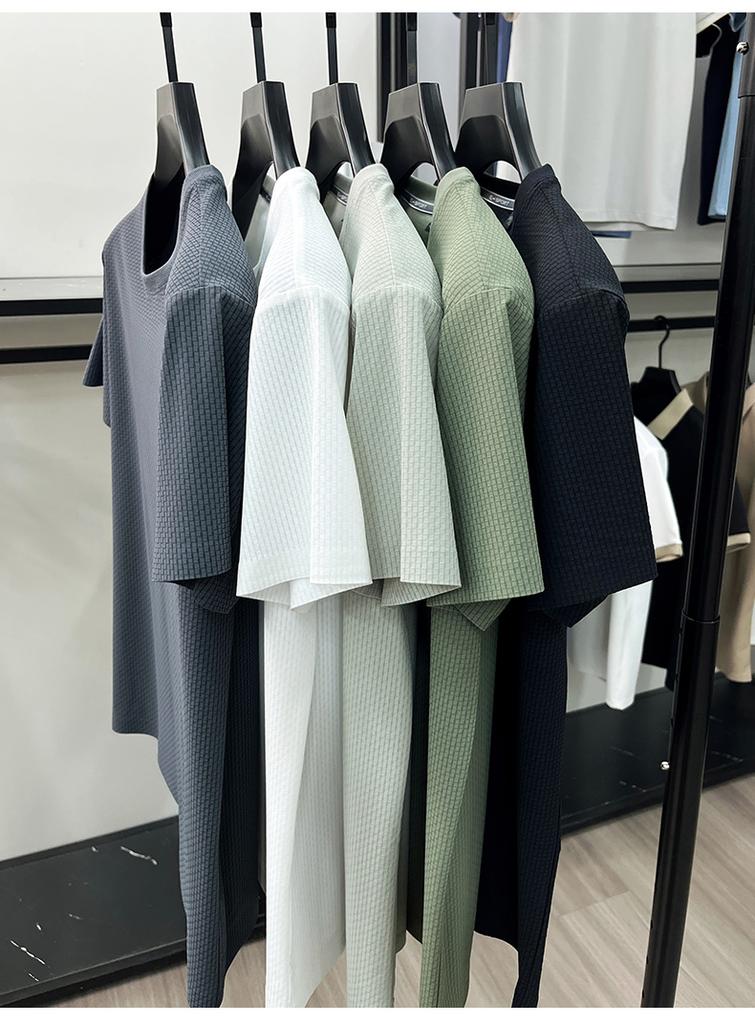 Men's Ice Silk Round Neck T-Shirt