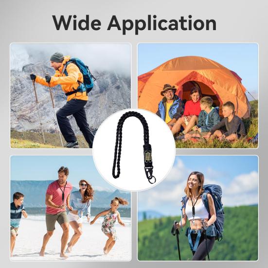 Сверхмощный плетеный ремешок с американским флагом, брелок для ключей, плетеная веревка, подвеска, регулируемый ремешок для ключей