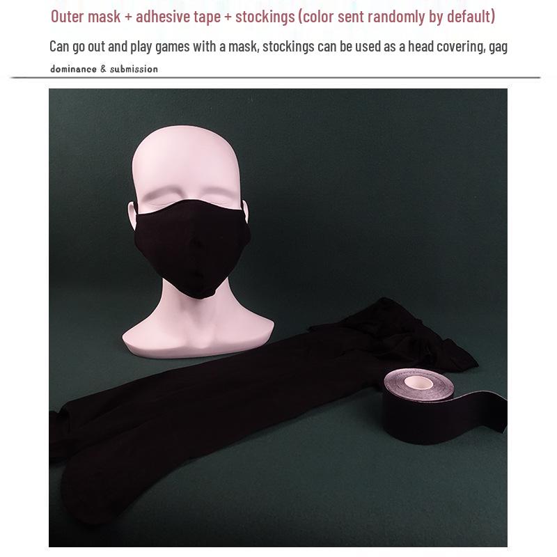 Сет: Скрытые зажимы для сосков и SM-ошейник: Унисекс Игрушки для Активного Отдыха с Маской для Пениса и Анальной Пробкой