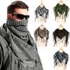 1Pc Outdoors Practical Tassel Handkerchief Simplicity Keep Warm Fashion Plaid Scarves Sunshade Dustproof