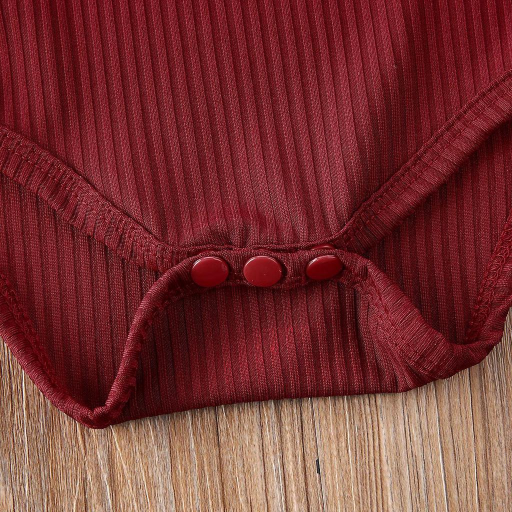 Однотонный летний хлопковый ромпер для новорожденной девочки с короткими рукавами-крылышками