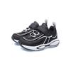 Li Ning Comfortable Casual Non-Slip Wear-Resistant Breathable Lightweight Low-Top Running Shoes Kids Sneakers Black White YKNR044-1