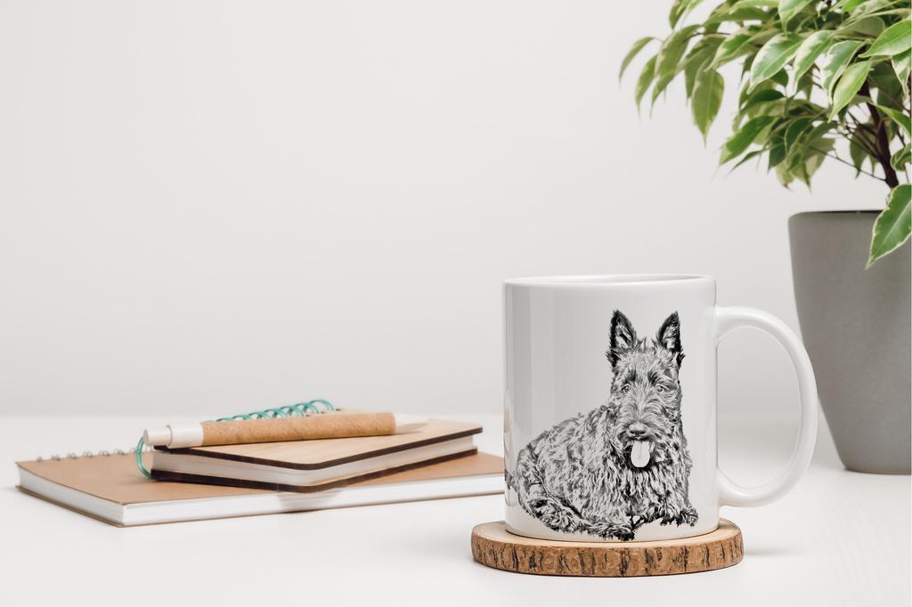 Scottish terrier, Aberdeen Terrier, Scottie, Aberdeenie - cup with a dog, cheerful cup for a dog lover, personalized gift from the Art-Dog brand