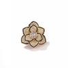 The Small Camellia Flower Brooch with A Textured Crystal Flower Neckline Is Designed To Prevent Light Exposure