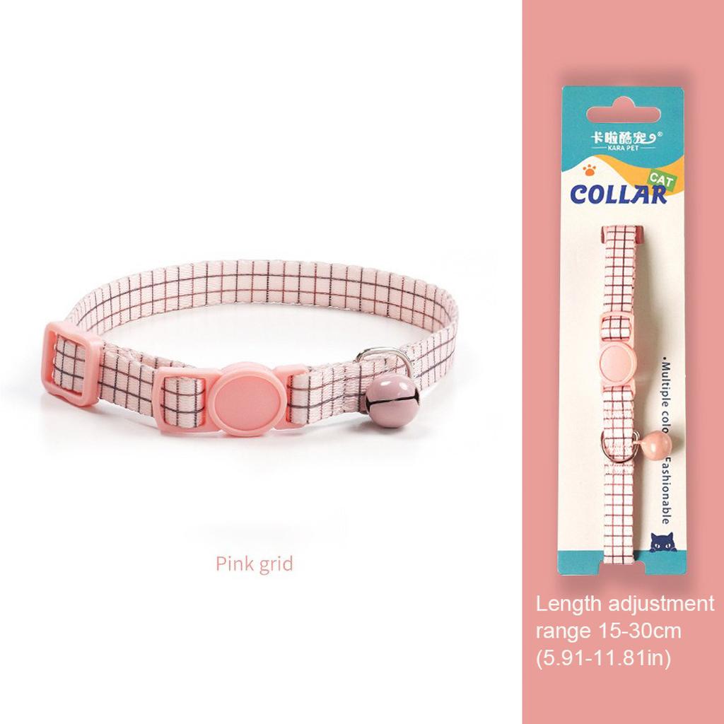 Cat Weaving 15-30cm Necklace Collar with Bell Anti-Suffocation Comfortable Safe Buckle Pet Decoration Accessory