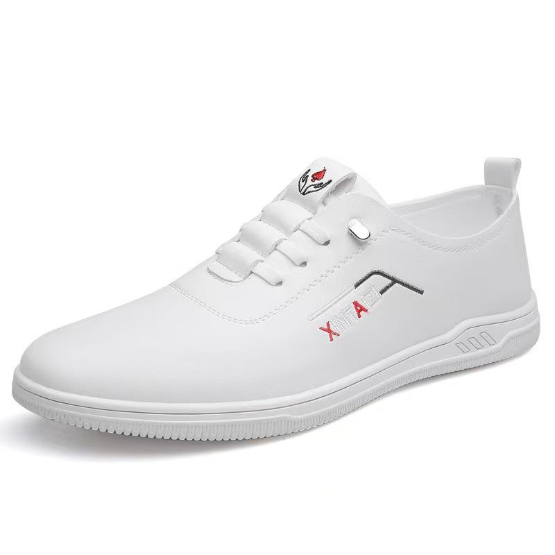 Мужские кожаные туфли 2025 года, весенние мужские туфли в британском стиле, универсальные повседневные туфли, дышащие, с одной педалью, мягкая подошва, мягкая поверхность, обувь для вождения