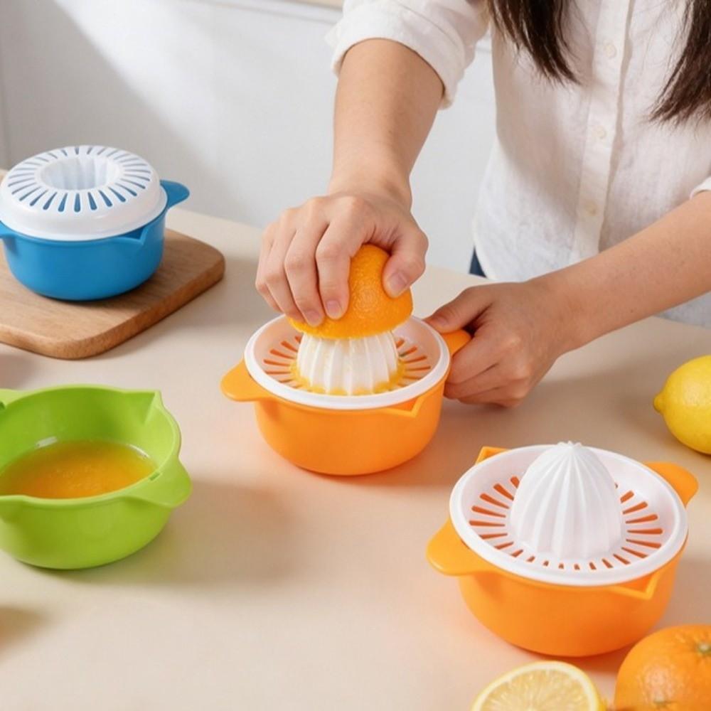 Plastic Manual Juicer Detachable Citrus Juicer Portable Hand Lemon Squeezer Cooking