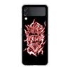 Чехол для телефона Asta Black Clover Neon Clear для Samsung Galaxy Z Flip 4, тонкий, прочный, из поликарбоната, для Galaxy Z Flip 3 5G