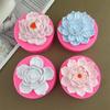DIY Rose Lotus Candle Silicone Mold 3D Flower Aromatherapy Resin Mold Baking Cake Chocolate Soap Making Tool