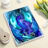 5D Diy Diamond Painting Blue Animal Cross Stitch Set Full Diamond Embroidery Mosaic Art Picture of Rhinestones Decor Gift