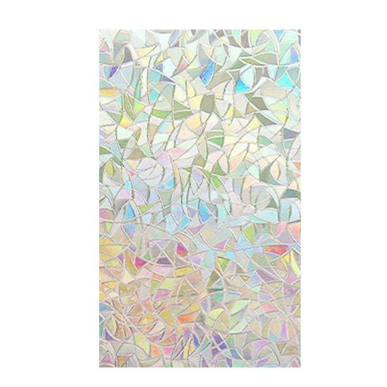 Стеклянные наклейки Статические съемные ПВХ Радужные самоклеящиеся оконные пленки для конфиденциальности Хозяйственные товары