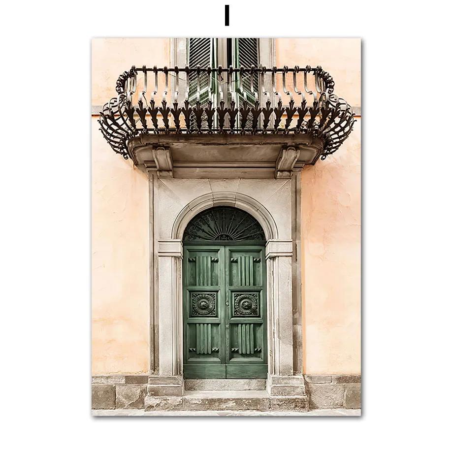 Italy Cinque Terre Sea Town Boat Fruit Tree Nordic Wall Art Canvas Painting Posters And Prints Pictures For Living Room Decor