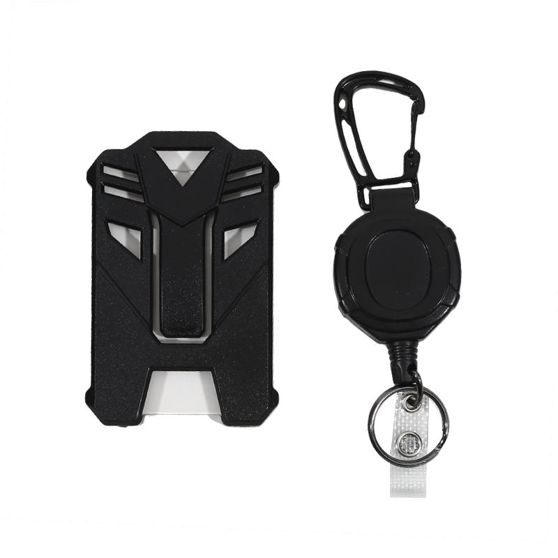 Сверхпрочный выдвижной брелок-клипса для бейджа, держатель для ID-карты, цепочка, уличный стальной трос с пружиной, зажим для карт, карабин, уличный чехол для ключей, чехол для карт, сумки