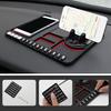 Multifunctional Car Anti Slip Mat Phone Holder Temporary Parking Number Sign Panel Storage Pad