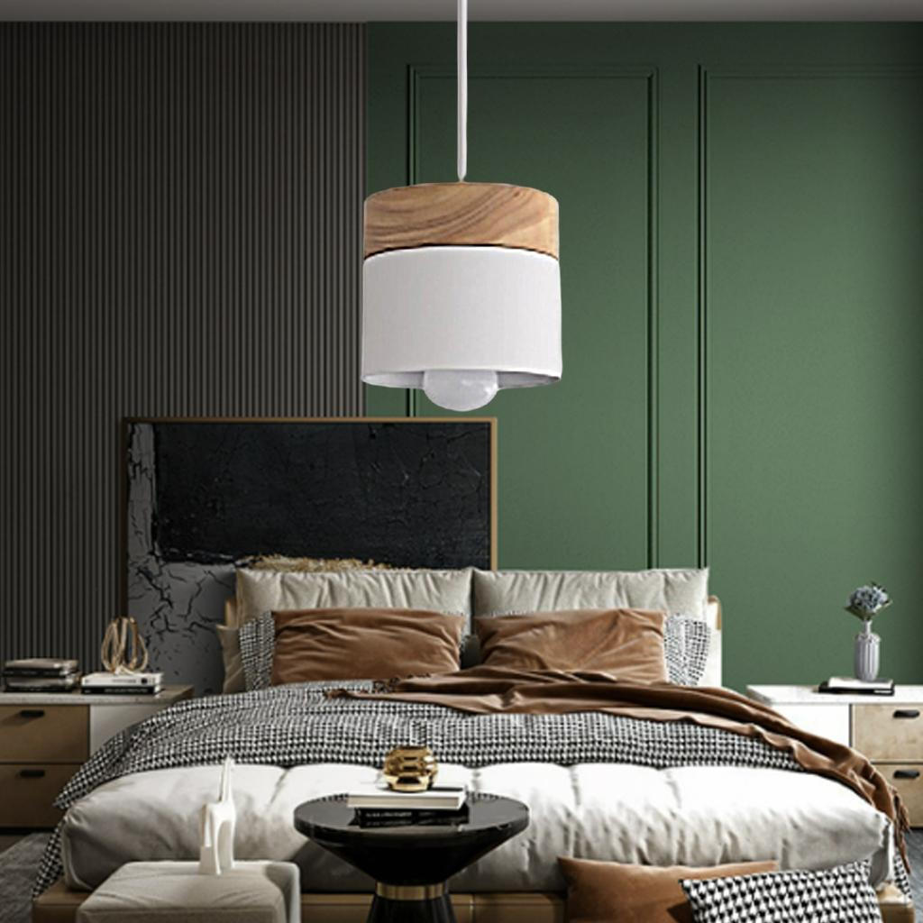 Ceiling Pendant Light with Wood Pattern , Hanging Lighting Fixtures for Living Rooms, Dining Room,