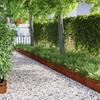 Lawn Edging 20 pcs Rusty 103 x 0.05 x 22 cm Weatherproof Steel