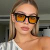 Новые Популярные Модные Квадратные Женские Солнцезащитные Очки Большого Размера Ретро Мужские Солнечные Очки Женская Мода Зеркальные для Улицы Oculos