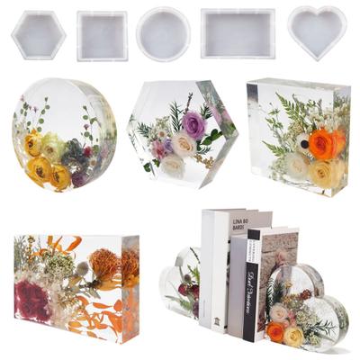 Форма для эпоксидной смолы, практичная, с длительным сроком службы, многофункциональная форма для литья, шестиугольная форма, силиконовая форма, восковая уплотнительная форма для дома