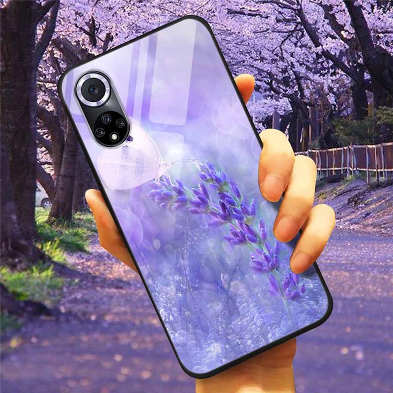 Чехол для Honor 50 Pro Закаленное Стекло Звездный Мрамор Жесткая Задняя Крышка для Телефона Huawei Honor 50 Чехлы Honor50 Защитные
