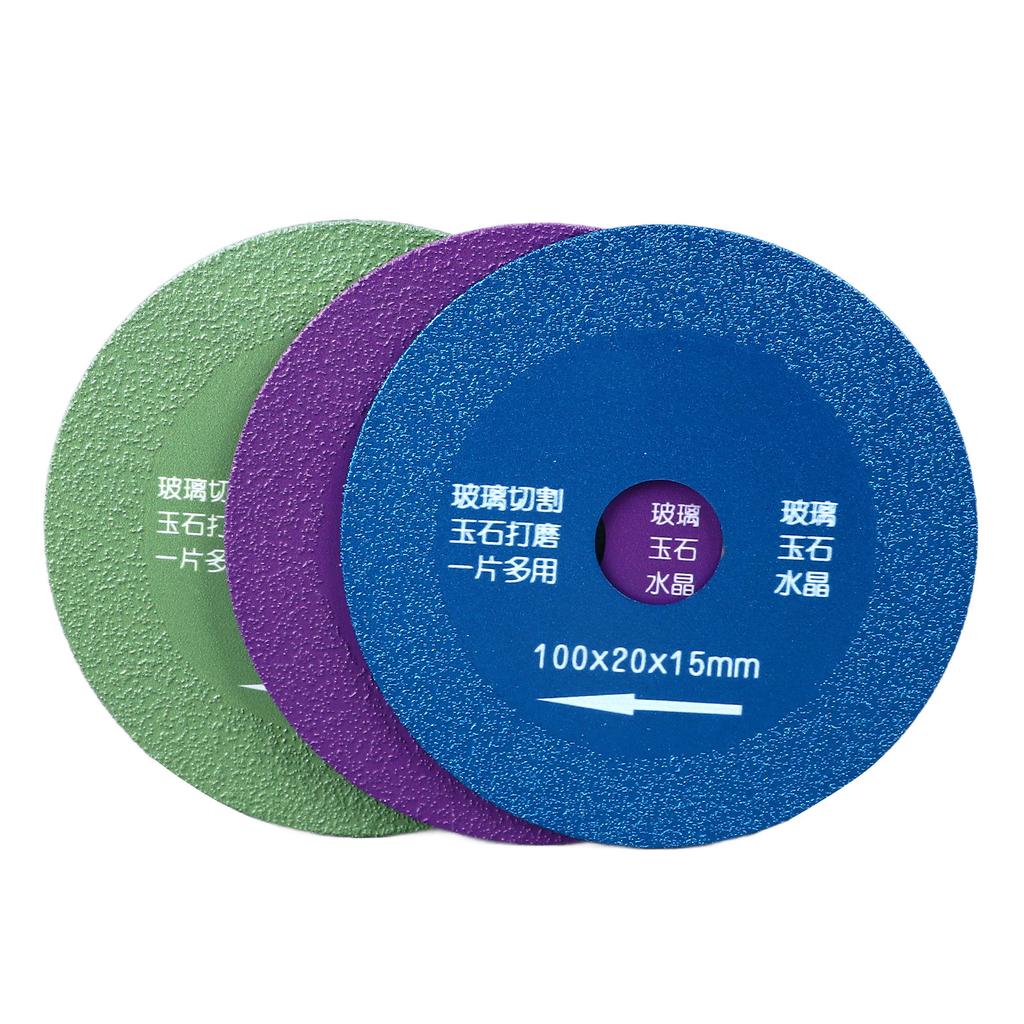 3PCS Set Glass Cutting Disc Green Blue Purple Super Slim Tile Cutting Blade for Ceramic