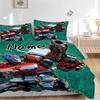 Custom Name Transformative Force Bedding 3 Piece Set HD Print Duvet Cover Pillowcases for Teens Adult Bedroom Decoration
