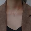 Adjustable Charm Geometry Long Strip Clavicle Chain Jewelry Fashion Accessories Necklaces Pendants