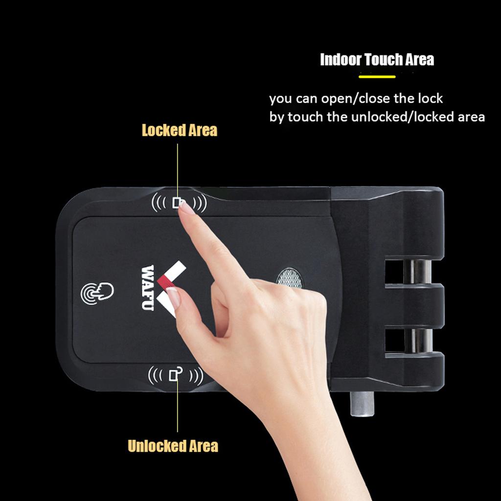 WAFU Smart Lock Electronic Keyless Door Lock Wireless Invisible Keyless Electronic Lock Remote