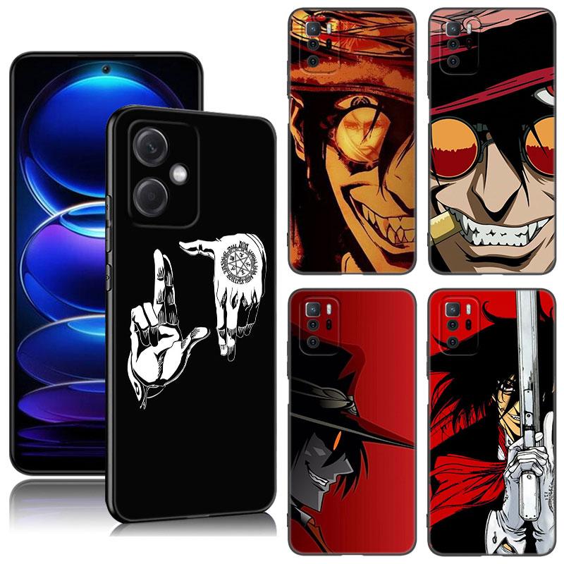 Аниме Hellsing черный силиконовый чехол для телефона Xiaomi Redmi Note 10 11 11S 12 13 4G 8 9 11T Pro 5G Plus 8T 9S 10S 12S