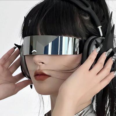 Технологичные очки для мужчин и женщин, очки в стиле киберпанк научной фантастики, модные и крутые технологичные аксессуары