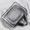1pc Pvc Transparent Waterproof Portable Makeup Bag, Suitable For Business Trips, Toiletries, Cosmetics Storage