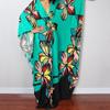 Платье-кафтан с принтом тай-дай, повседневное пляжное летнее макси-платье с накидкой, женская одежда