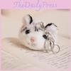 Snuggly Plush White And Yellow Tiger Keychain Cute Toy For Gifts And Keychain Lovers