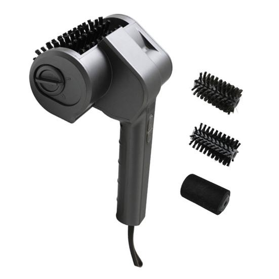 Electric Grill Brush, High Speed Rotating Scrubber with LED Light, Type-C Charging Cordless BBQ Grill Cleaning Brush for Removes Grease
