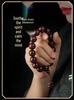 Indian Red Sandalwood 108-Bead Bracelet: Small-Leaf, Star-Accented Buddhist Prayer Beads for Men and Women