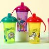 Cartoon Printed Baby Water Cup Nonslip Leak Proof Duckbill Learning Cup Children's Training Cup with Handle 300ml