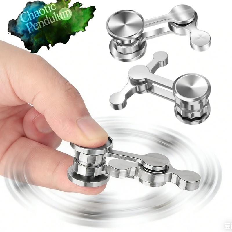 Хаотичный Маятник Гироскоп на Палец Fidget Spinner Металлический EDC Снятие Стресса Дети Взрослые Антистресс Подарки Антигравитационный Маятник