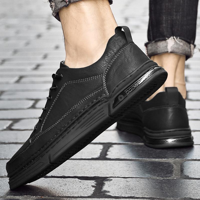 Мужские универсальные кроссовки для улицы, повседневная спортивная обувь, роскошная дизайнерская обувь, износостойкая, дышащая, из натуральной кожи, для ходьбы