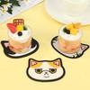 Cartoon Cat Shaped Silicone Dining Table Placemat Coaster Kitchen Accessories Mat Cup Mug Heat-resistant Animal Coffee Drink Pad