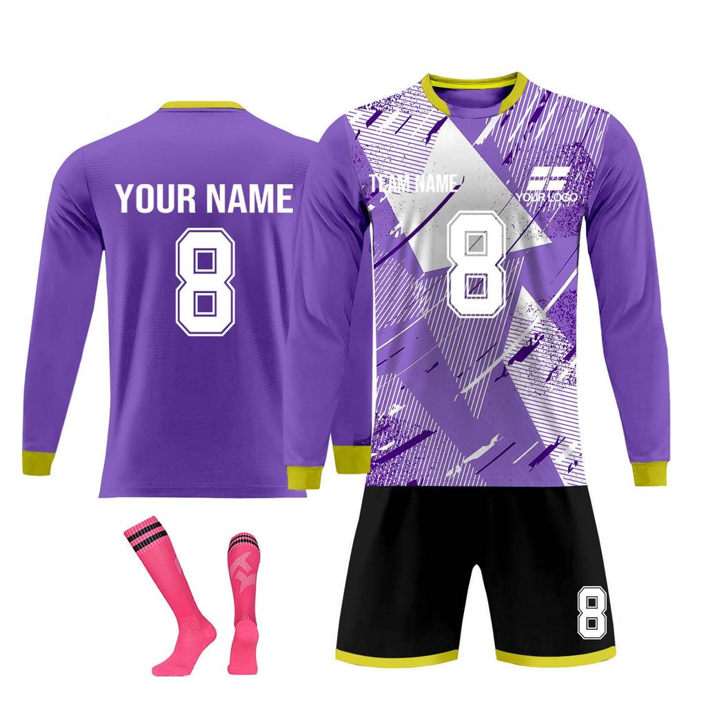 Personalised Shirts Kit Mens Girls With Name Number Custom Football Jerseys For Boys Training Suit
