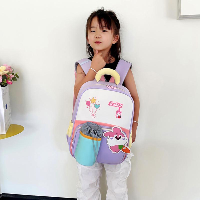 Рюкзак детский школьный мультяшный кролик динозавр унисекс для образования раннего