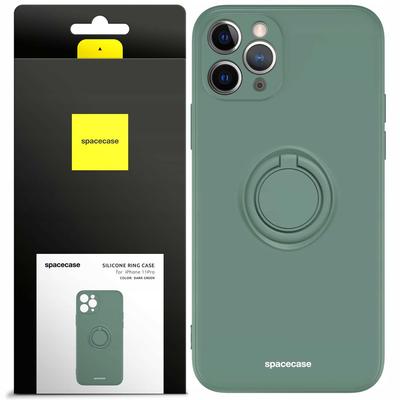 Силиконовое кольцо Sc для iPhone 11 Pro Темно-зеленое