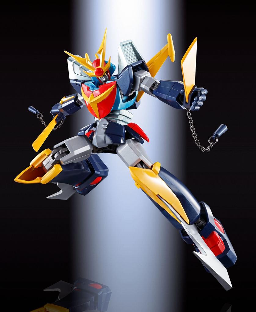 TAMASHII NATIONS Soul of Chogokin Muteki Steel Man Daitarn 3 180 мм ABS литье под давлением ПВХ окрашенная подвижная фигурка GX-82 FA. приблизительно. & &