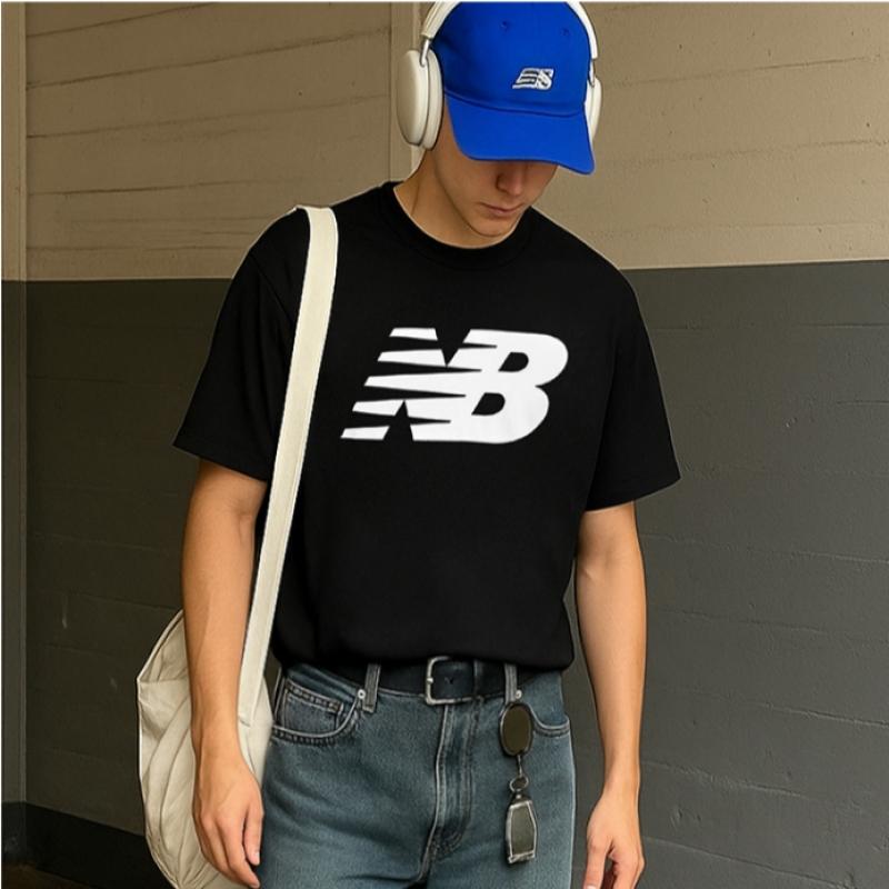 New Balance NB Классическая мужская футболка с коротким рукавом Mt03919 Bk