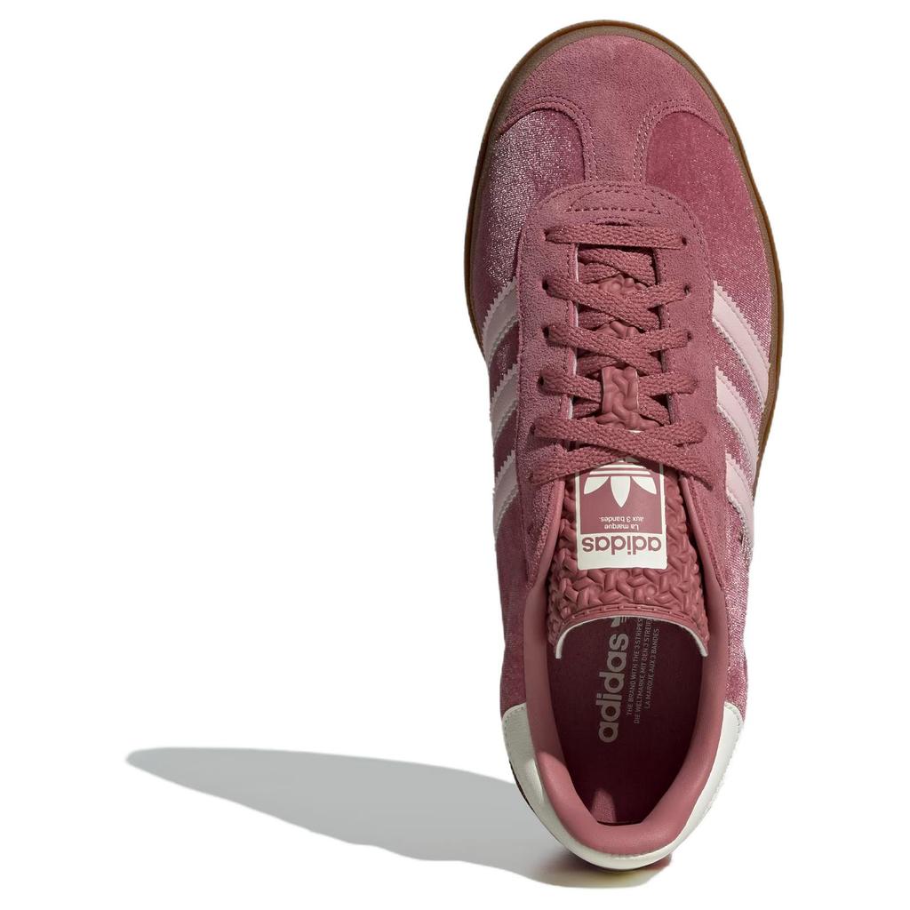 adidas Gazelle Bold Preloved Crimson Velvet женские кроссовки розовые песочно-розовые с оттенком белого IG4389
