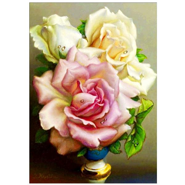 Алмазная вышивка яркий цветок 5D алмазная мозаика картина современный цветок вышивка крестиком