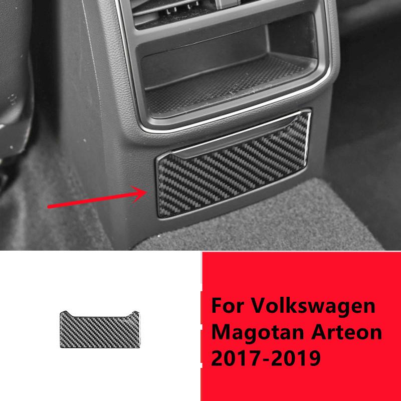Наклейки для внутренней отделки автомобиля из углеродного волокна для Volkswagen VW Magotan Arteon 2017-накладка на центральную консоль автомобиля