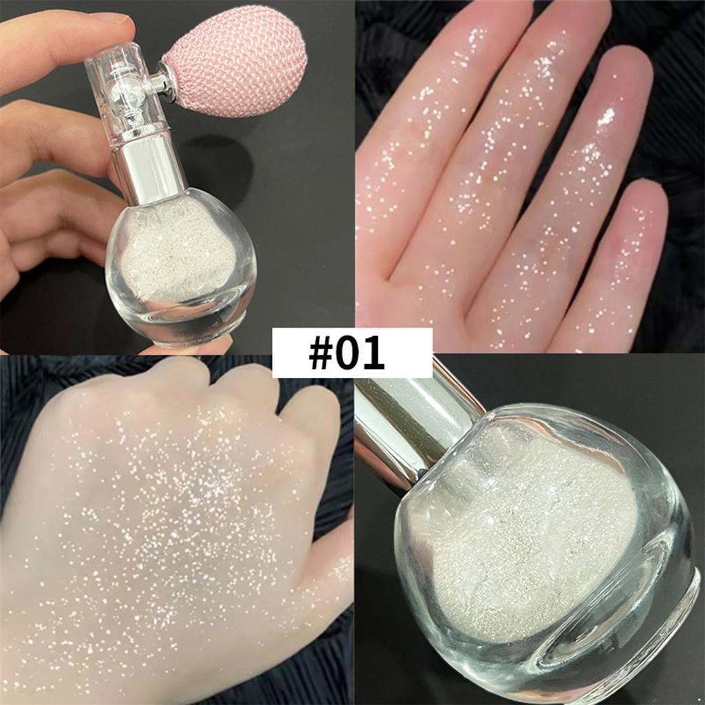 Спрей-хайлайтер с мерцающей пудрой, блестящий мист для тела, лица и волос, стойкий блестящий макияж