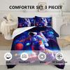 3Pcs Astronaut Comforter Set Space Bedding Set Twin Outer Space Astronaut Comforter Set Galaxy Astronaut Space Bedding