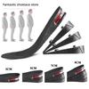 NO.8 Height Increase Insoles Air Shoes Cushion Height Lifts Inserts Men Women 3-9cm Variable Height Insole Adjustable Cut Foot Pad