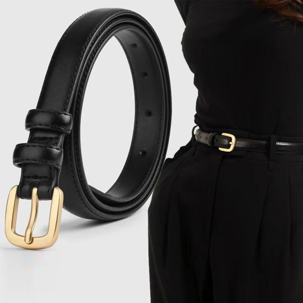 Strap Leather Fashion Belt with Jeans Belt Korean Style Waistband PU Leather Waist Belt Spicy Girl